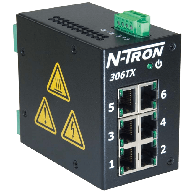 Red Lion Industrial Ethernet Switch, 306TX